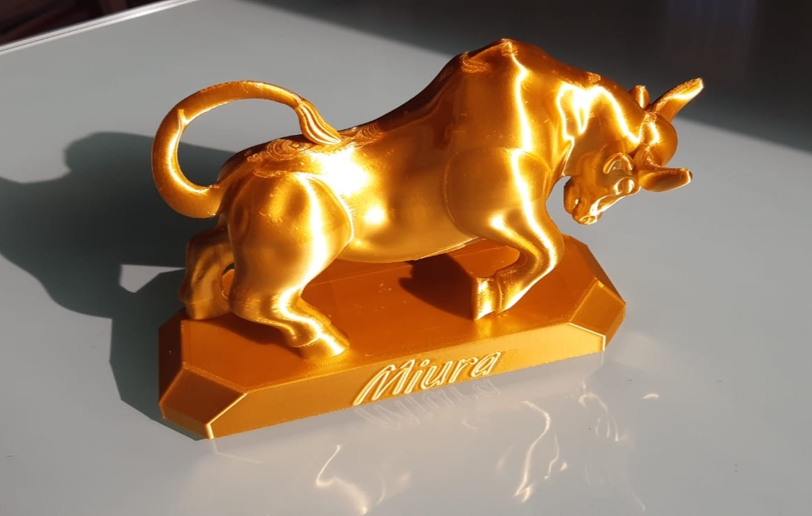 miura bull with stand