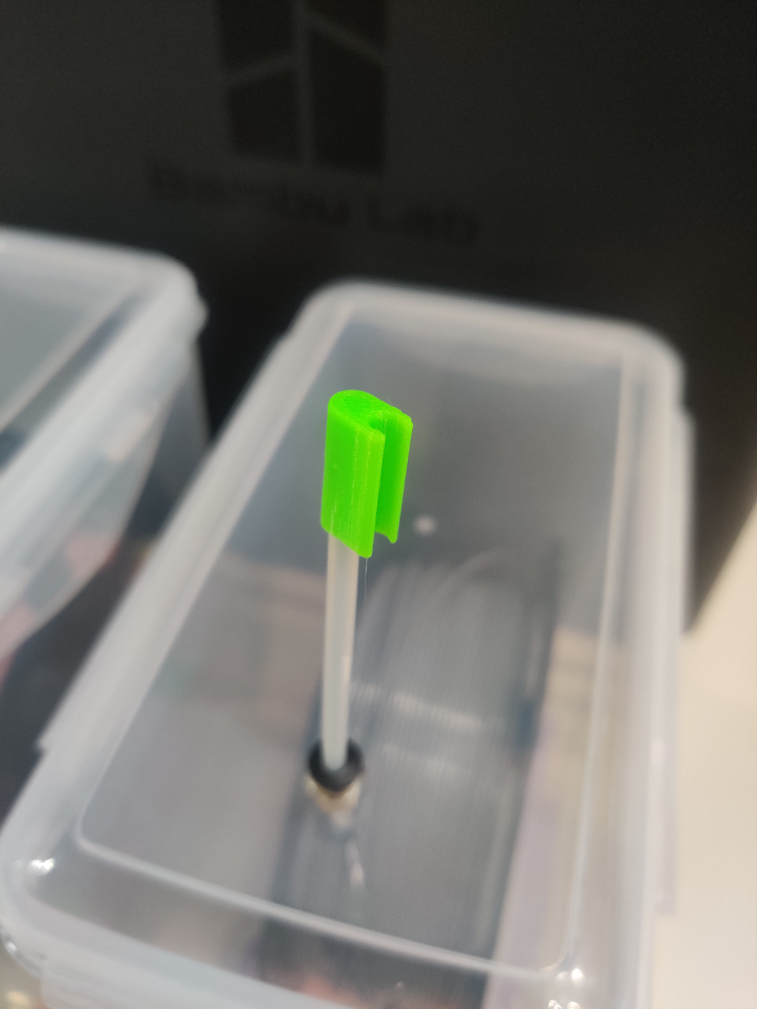 PTFE Tube End Cap with Clip for Drybox