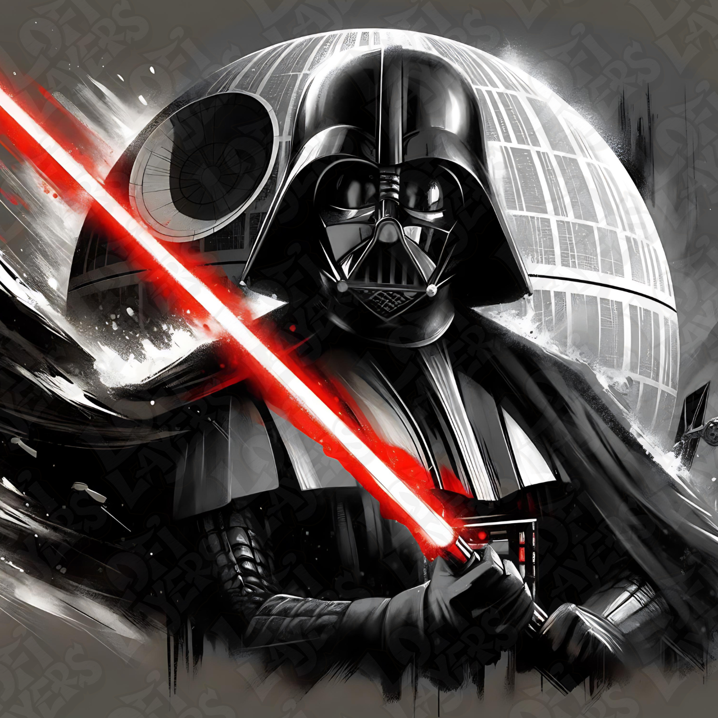 Darth Vader with Death Star Hueforge