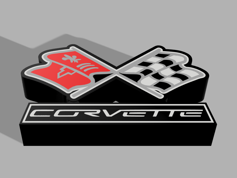 1968 Corvette Emblem Lightbox