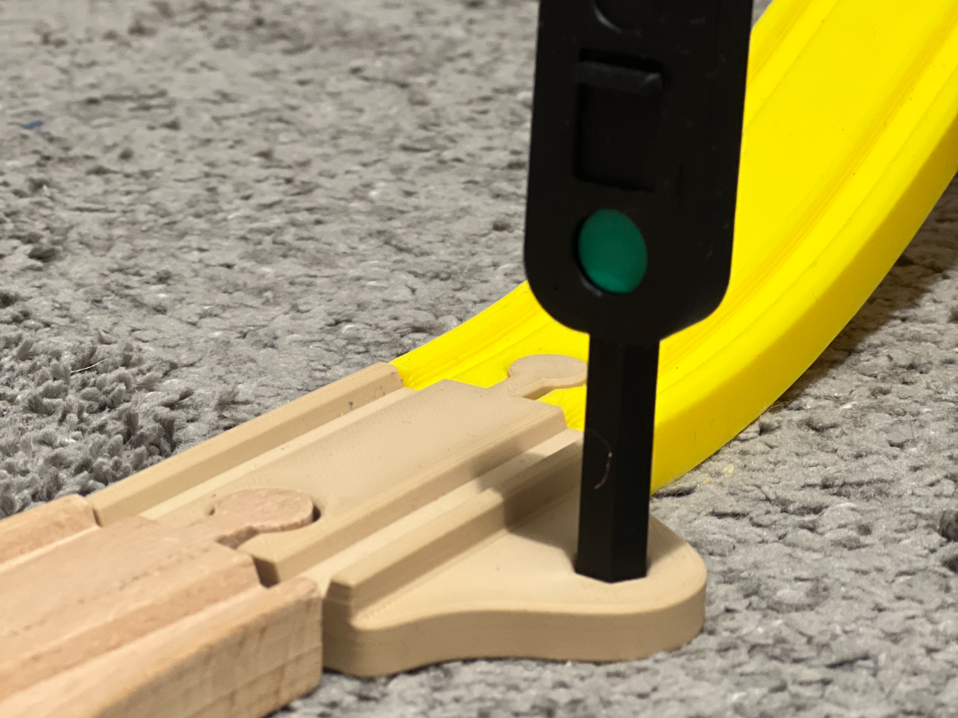 Wooden Train Traffic Light for IKEA EICHHORN, Brio