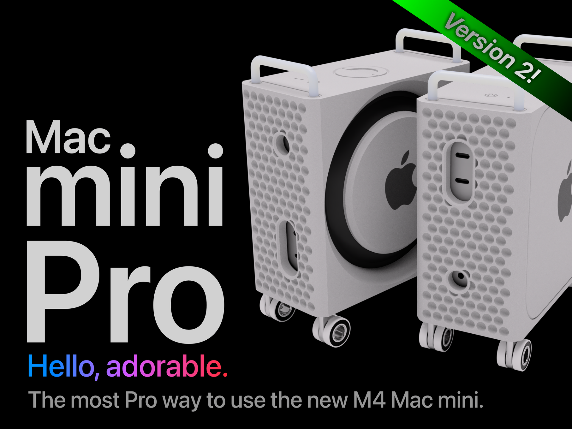 "Mac mini Pro" enclosure for M4 Mac mini