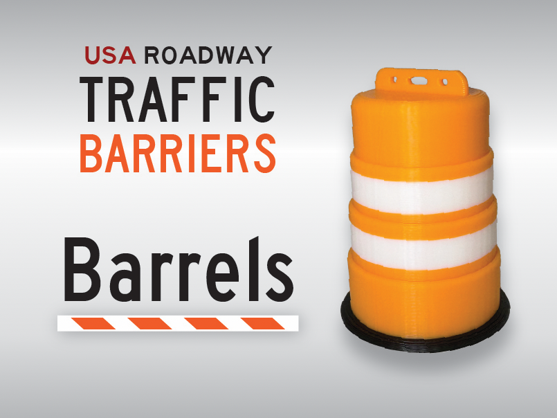 Barrels - US Road Mini Barriers