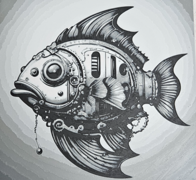 Steampunk Fish Hueforge