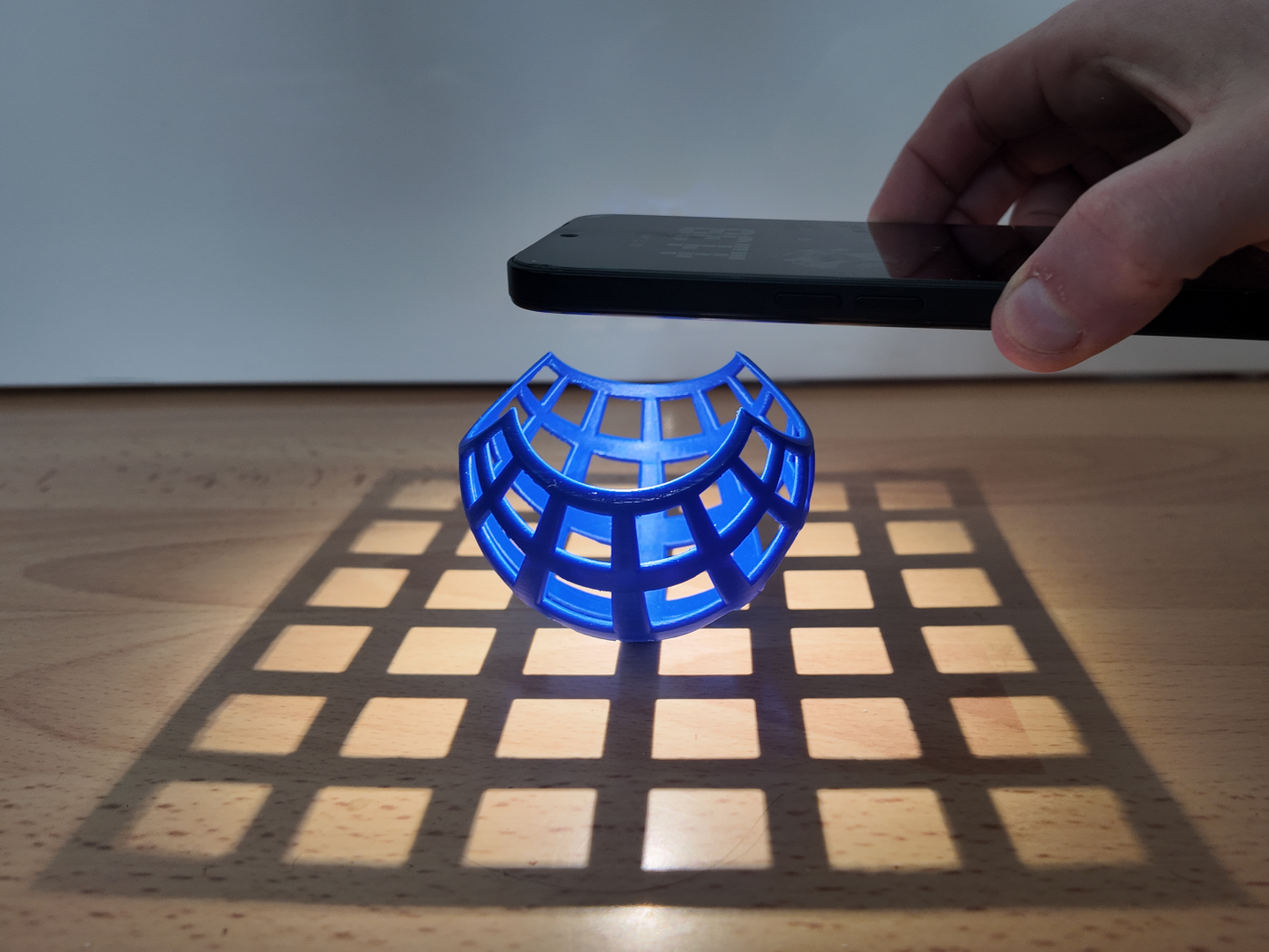Stereographic projection sphere