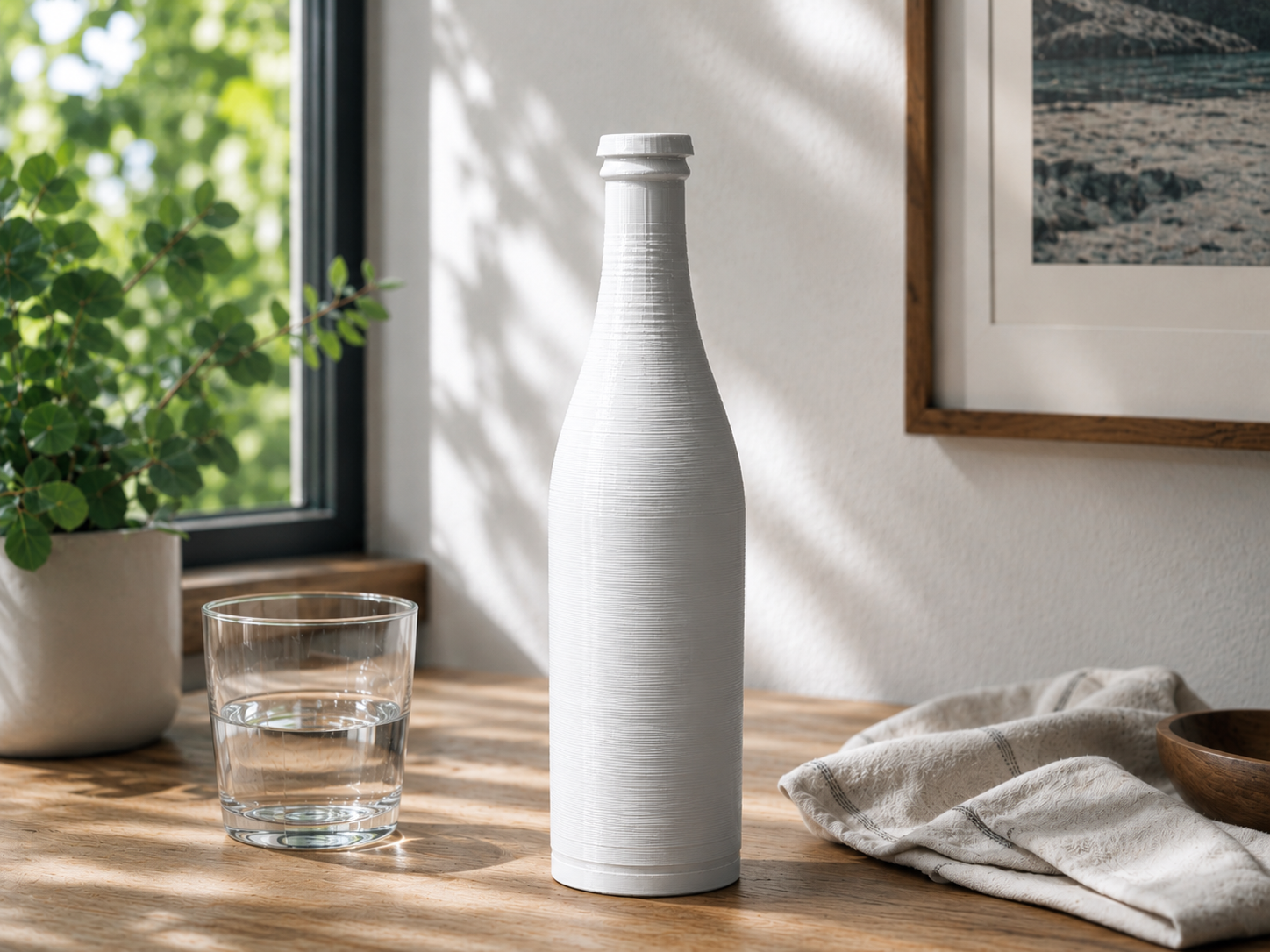 Liter Bottle with Magnetic Cap