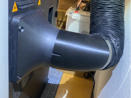H2D Laser Abluft-Bogenstück für Schlauch