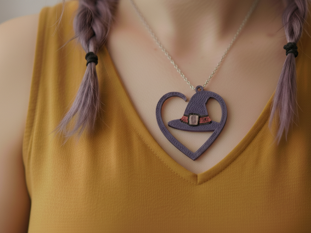 Witch’s Heart – Pendant / Keychain / Hanging Charm