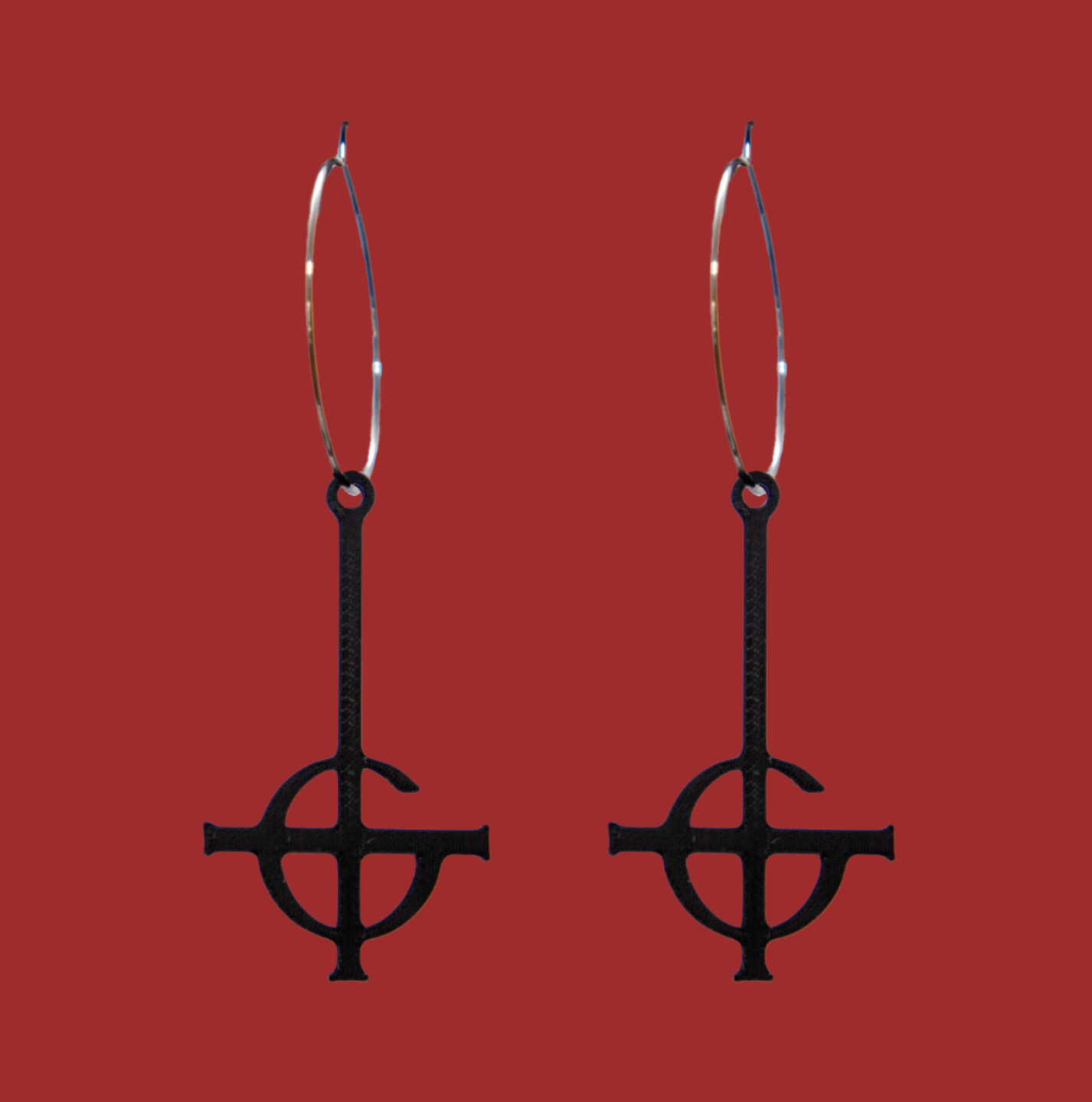Ghost (band) cross earrings
