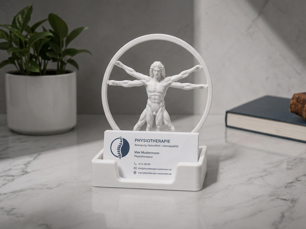 Visitenkartenhalter "Vitruvian Man"