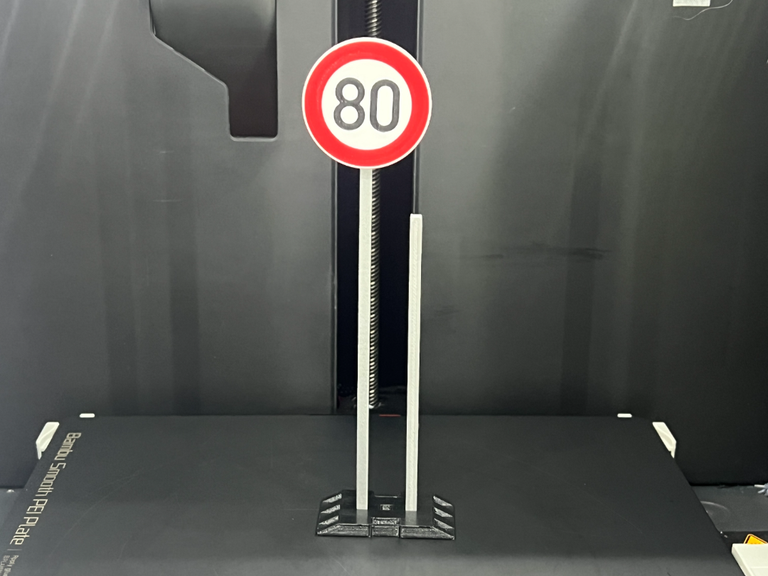 Verkehrszeichen 274-80: Zulässige Höchst­geschw.