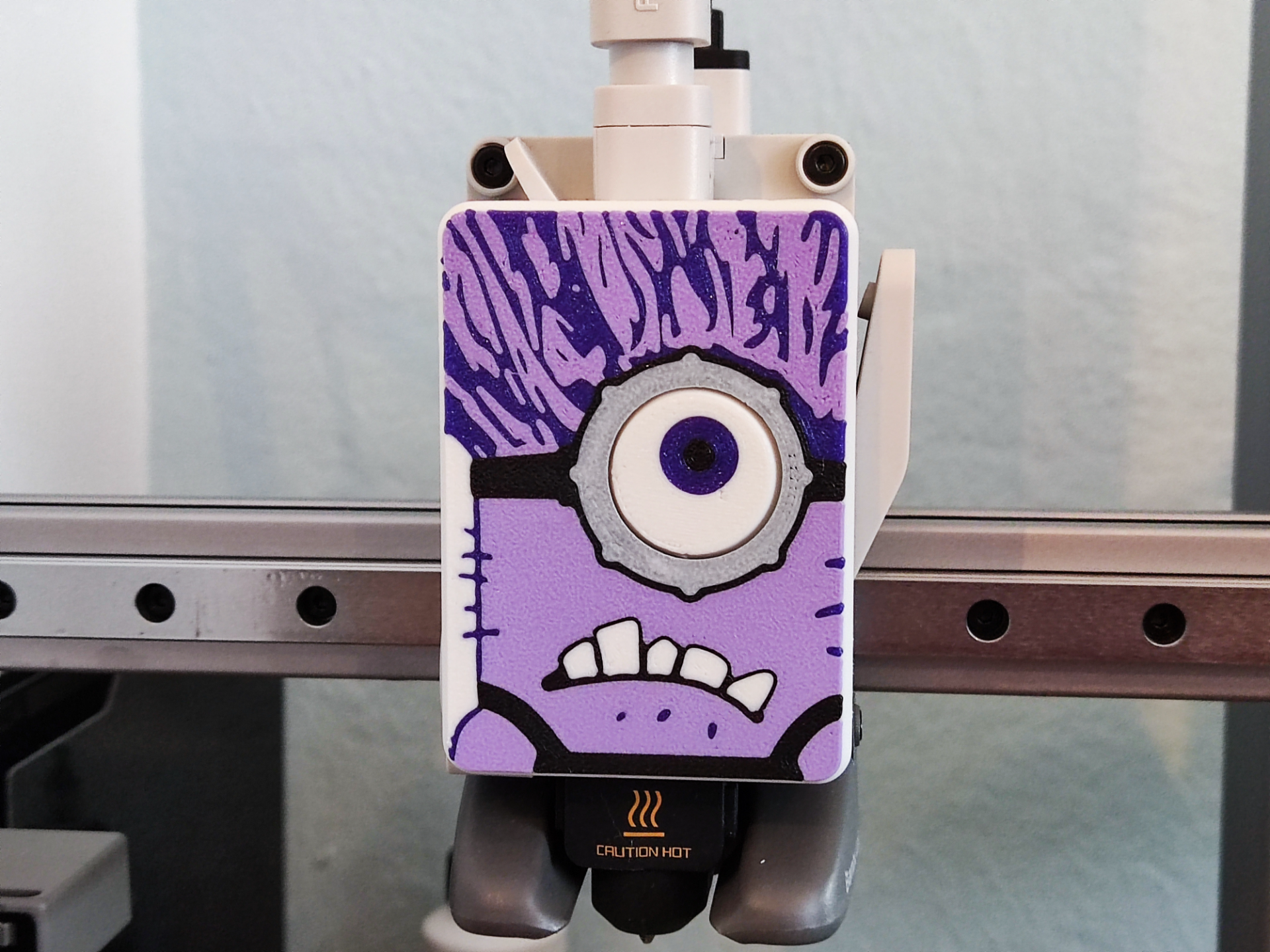 Evil Minion on extruder