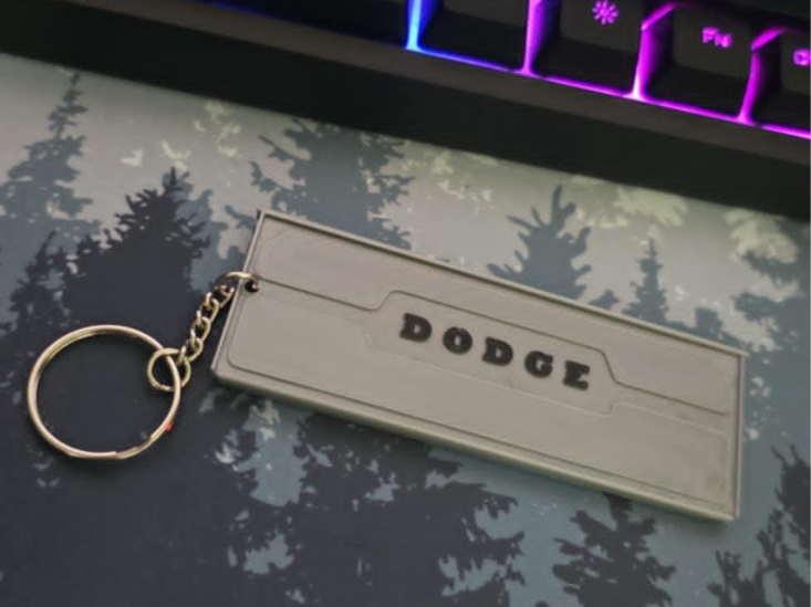 Vintage Dodge Tailgate Keychain