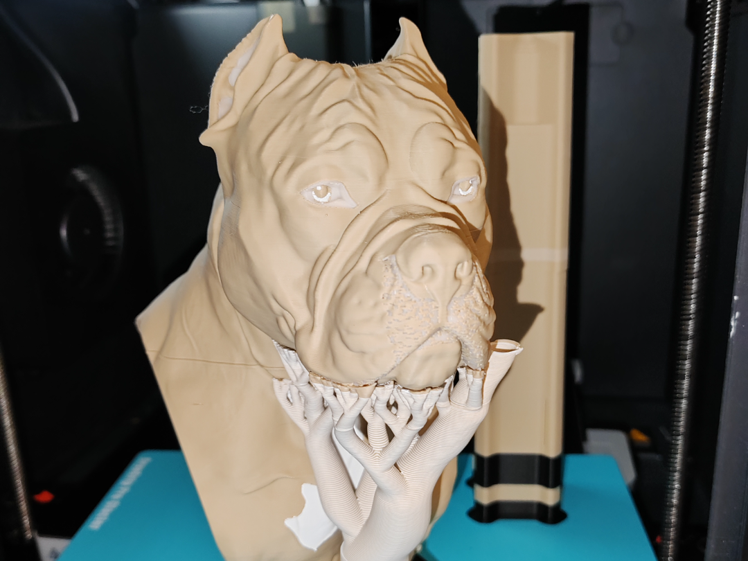 Stylized Bully / Pitbull Dog Bust
