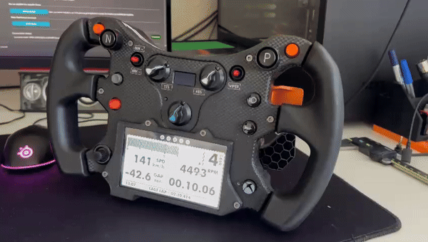 Fanatec McLaren GT3 Wheel VoCore Screen 4" and 5"