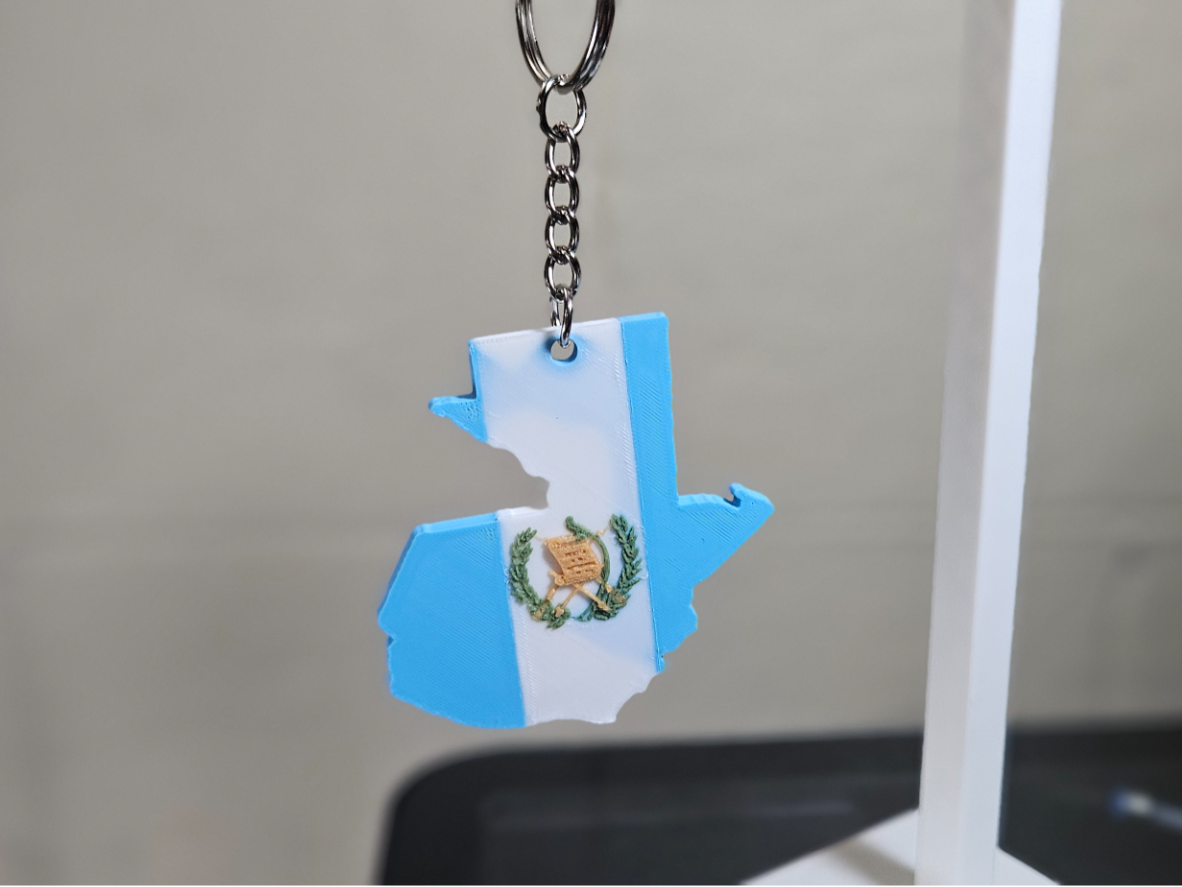 Guatemalan Flag Keychain