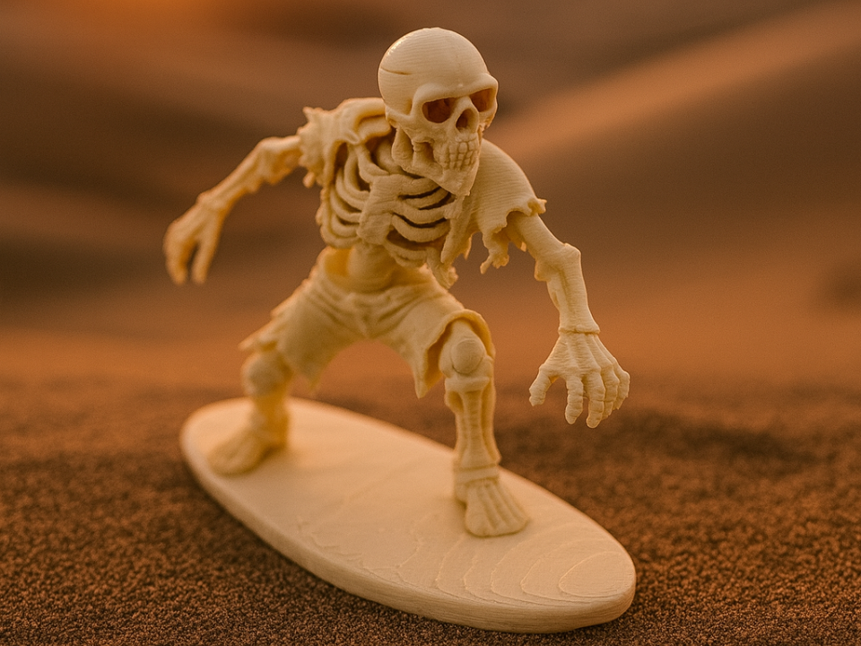 Skelett-Surfer der Nacht Skull