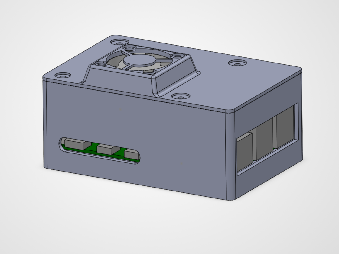 Compact Pi 5 case with Geekworm X1001 NVME Shield