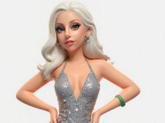 Lady Gaga Grammys 3d model