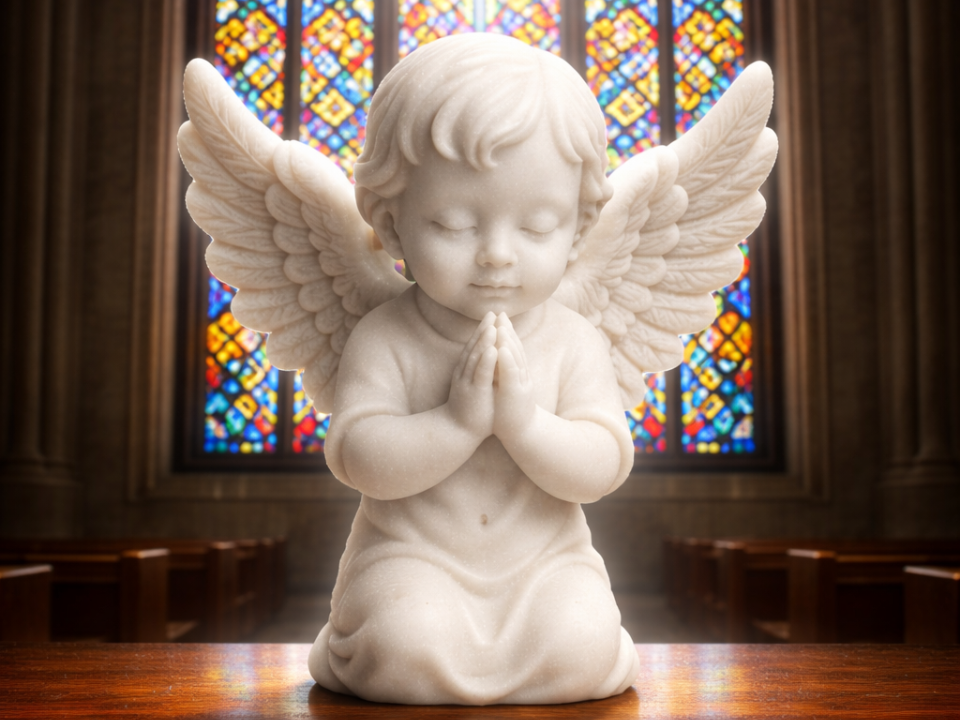 Heavenlight Cherub – Mini Prayer Angel