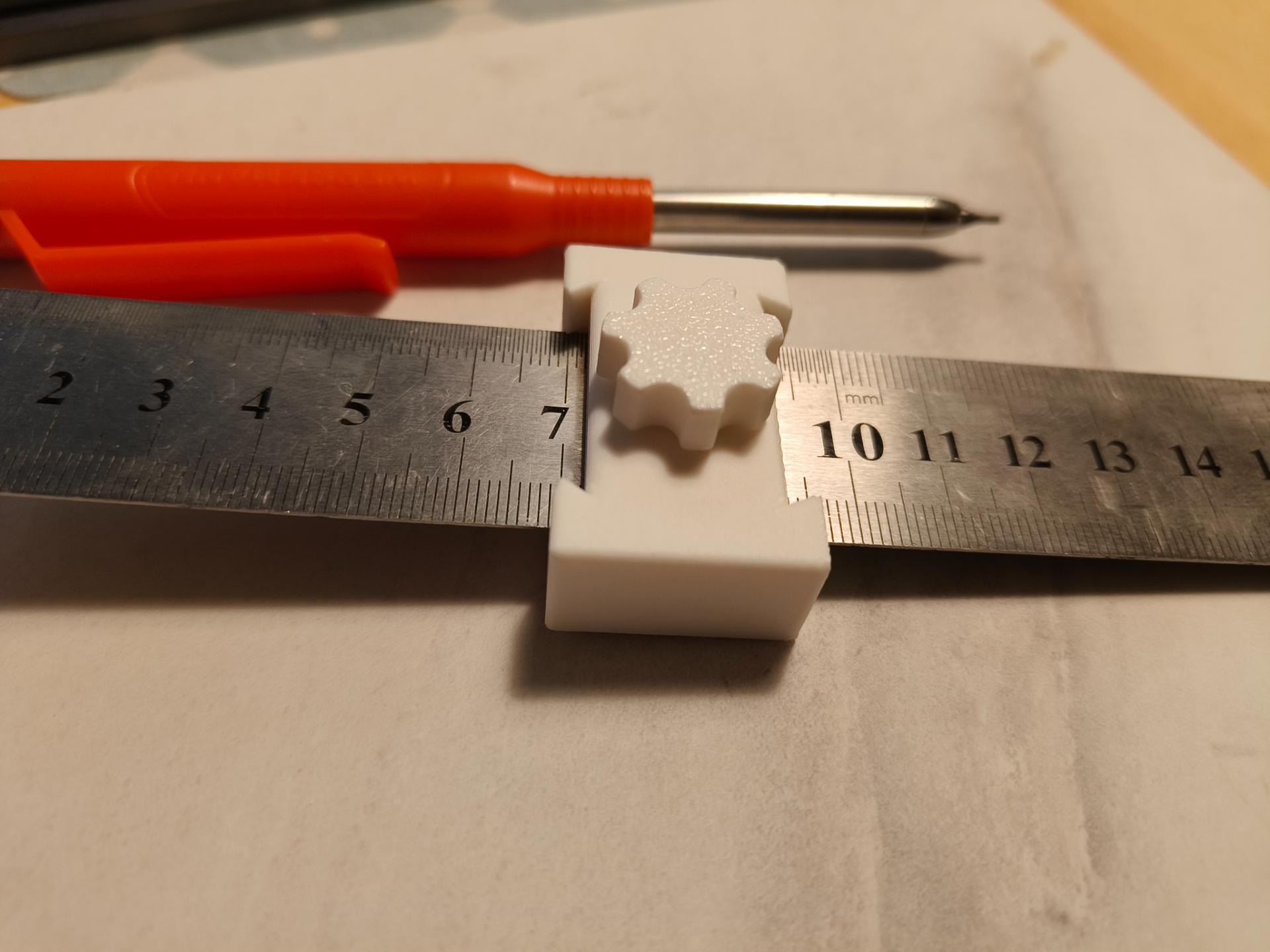 stop, bumper for 30mm steel ruler