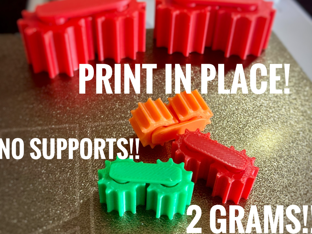 Tiny Fidget Gears -Print in place!