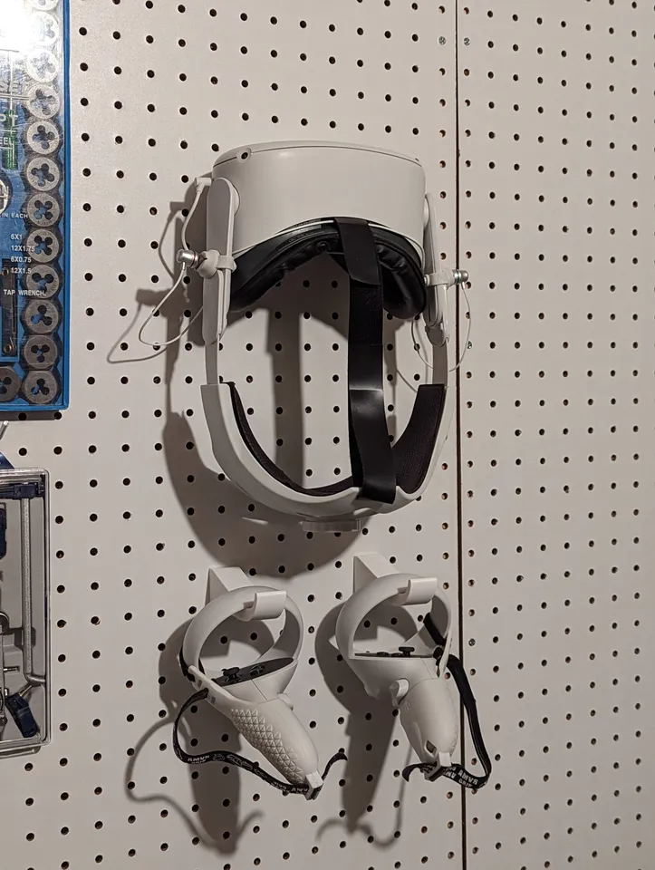 Pegboard Mounts for Oculus/Meta Quest 2