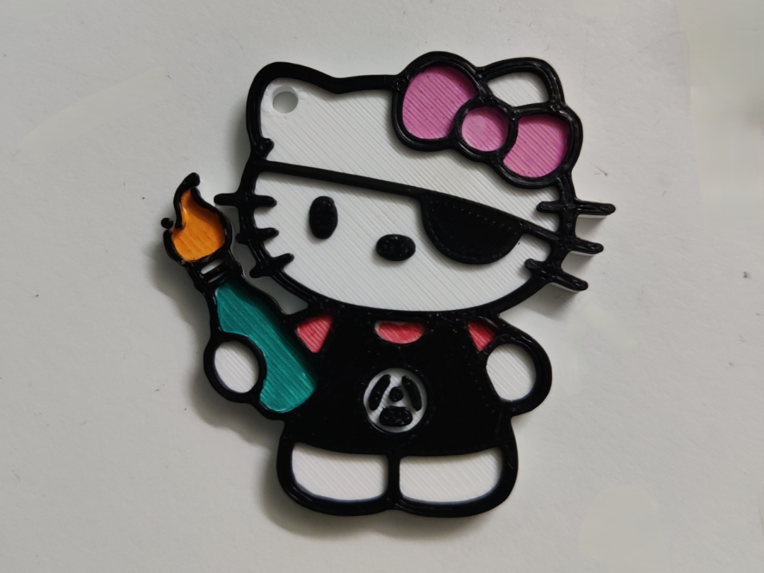 Hello Kitty Punk Keychain