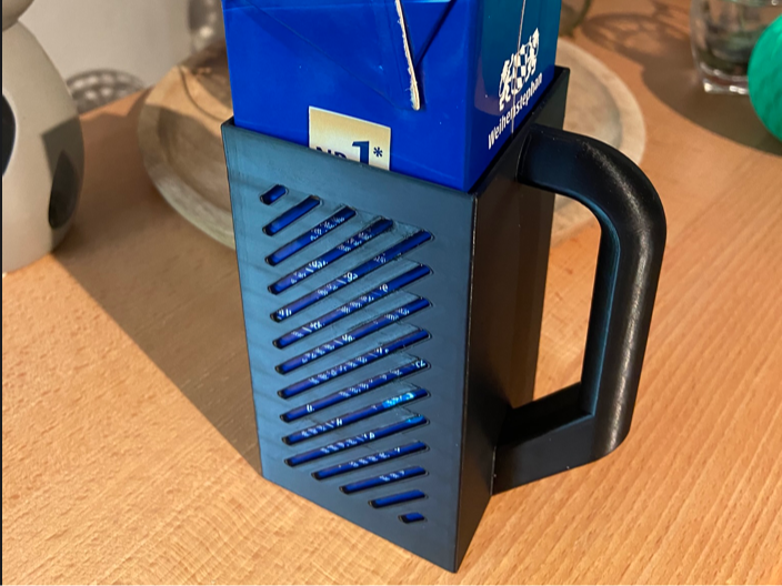 Getränkekarton Halter, Milchkarton Halter