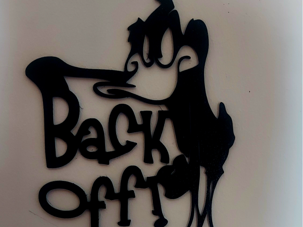 Back Off Duffy Duck_from my lab