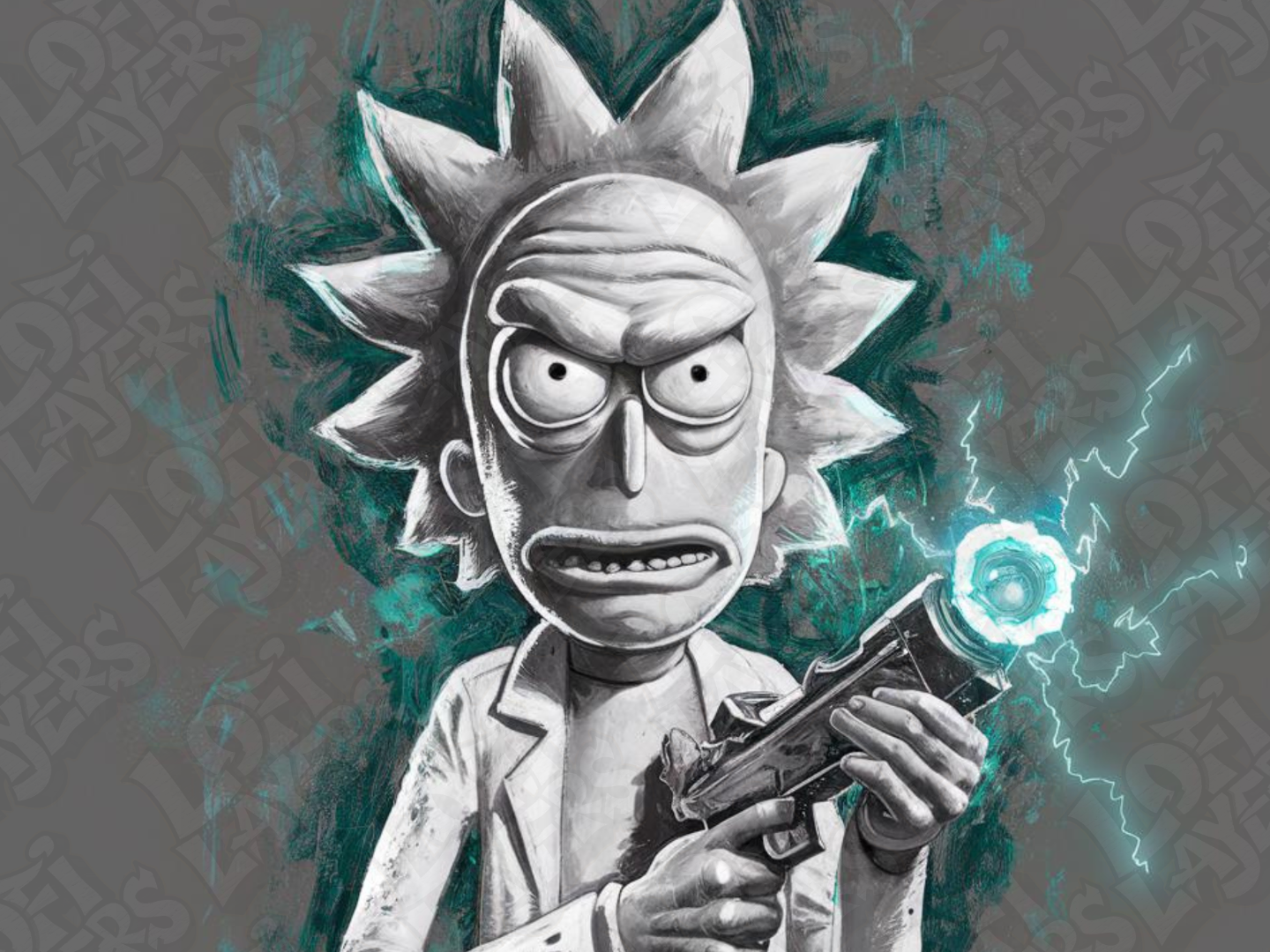 Rick from Rick and Morty Hueforge