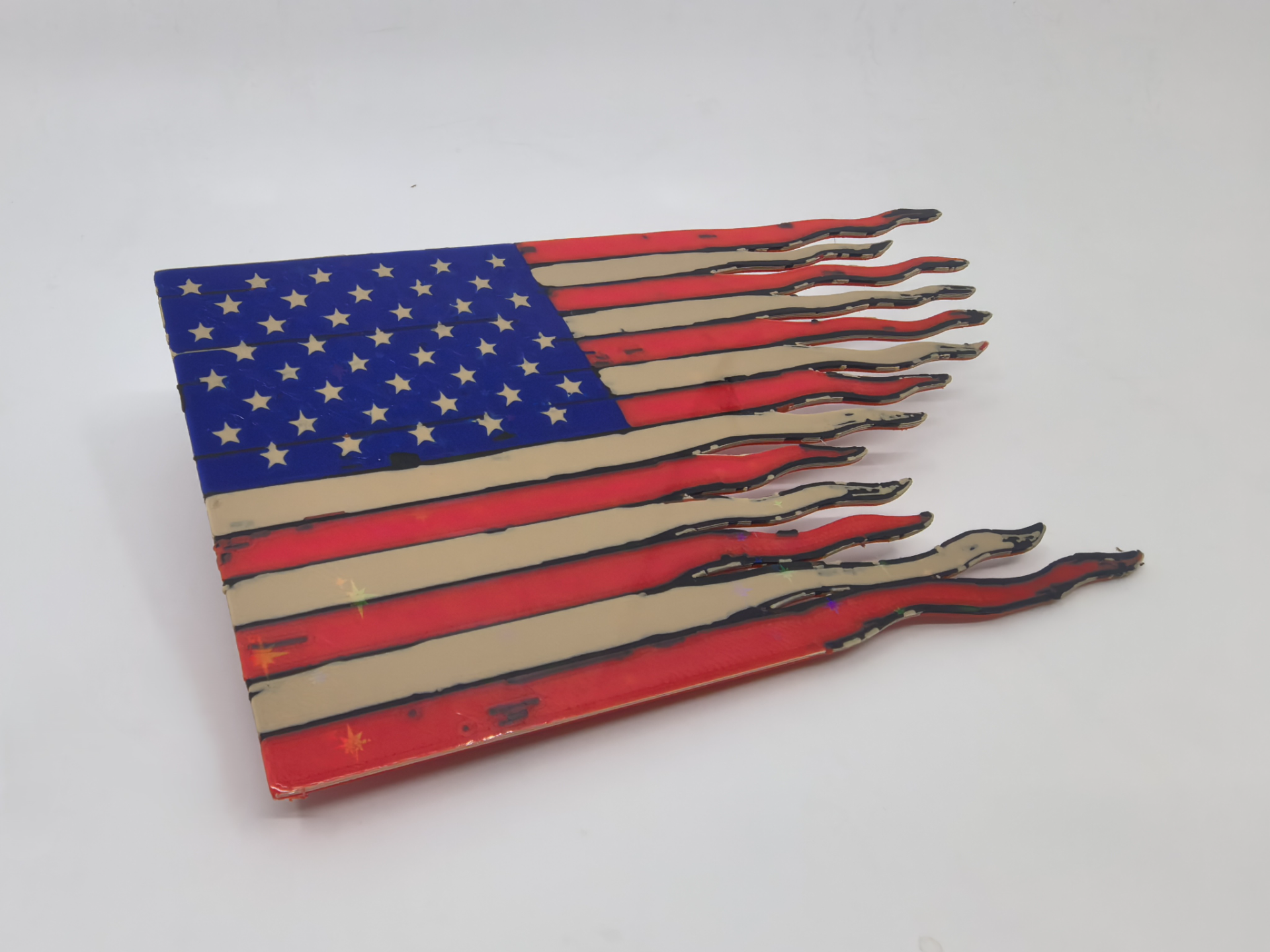 USA Flag Tattered War flag