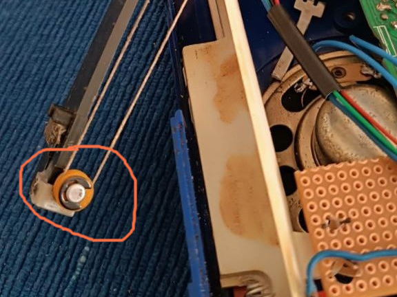 Radio Ersatzteil, rolle für Seil