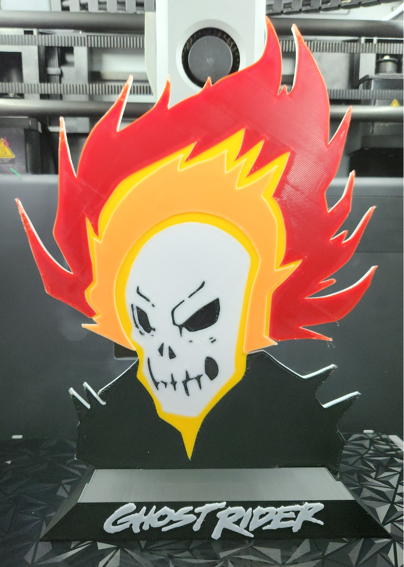 Ghost Rider comic book stand