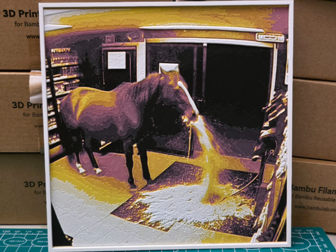 Horse Vomiting Violently In Convenience Store Art