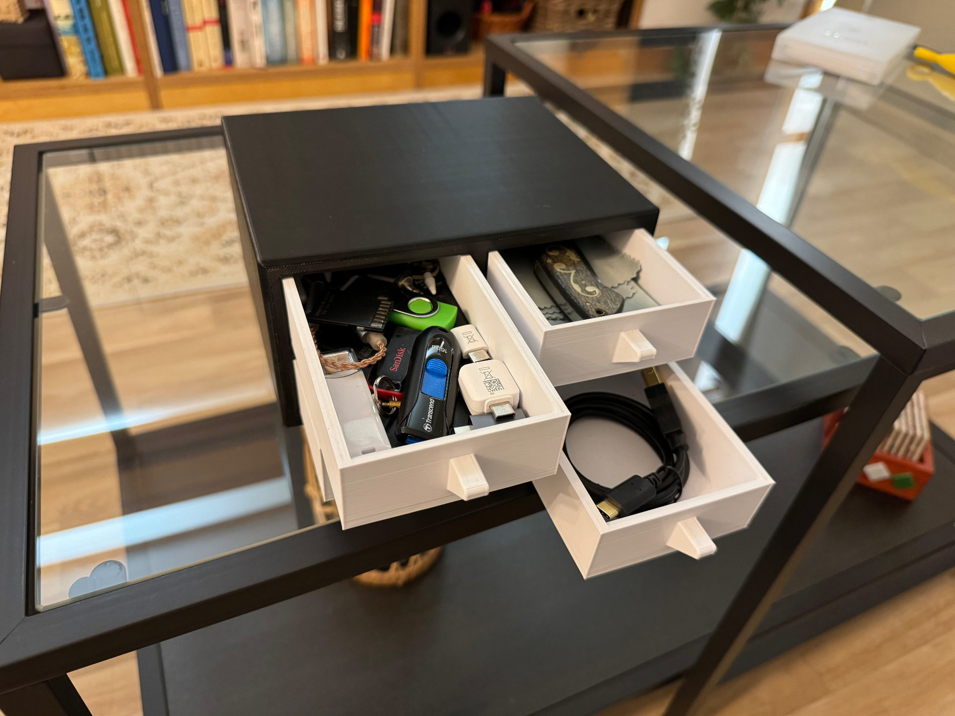 Tiny desk dresser/ Desk storage/ Desk organizer