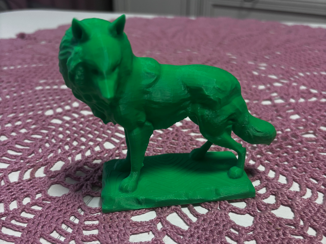 Wolf statue