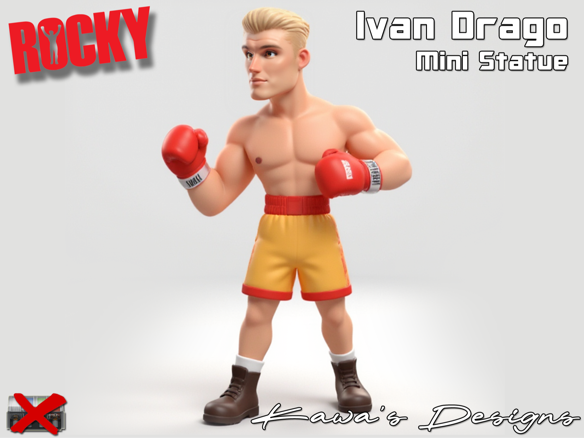 Ivan Drago Mini Statue
