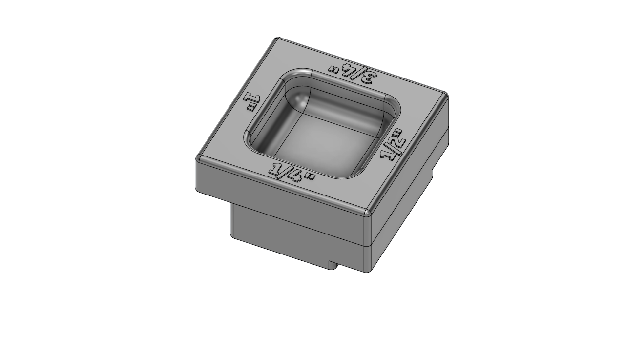 Tablesaw Blade Height Setup Block - Screw Version