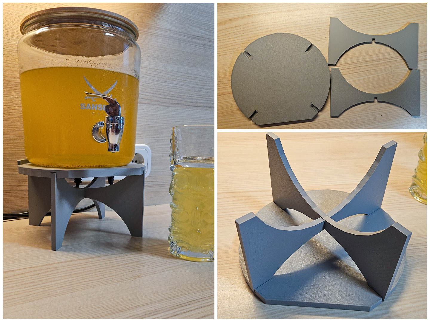 Portable water/beverage dispenser stand