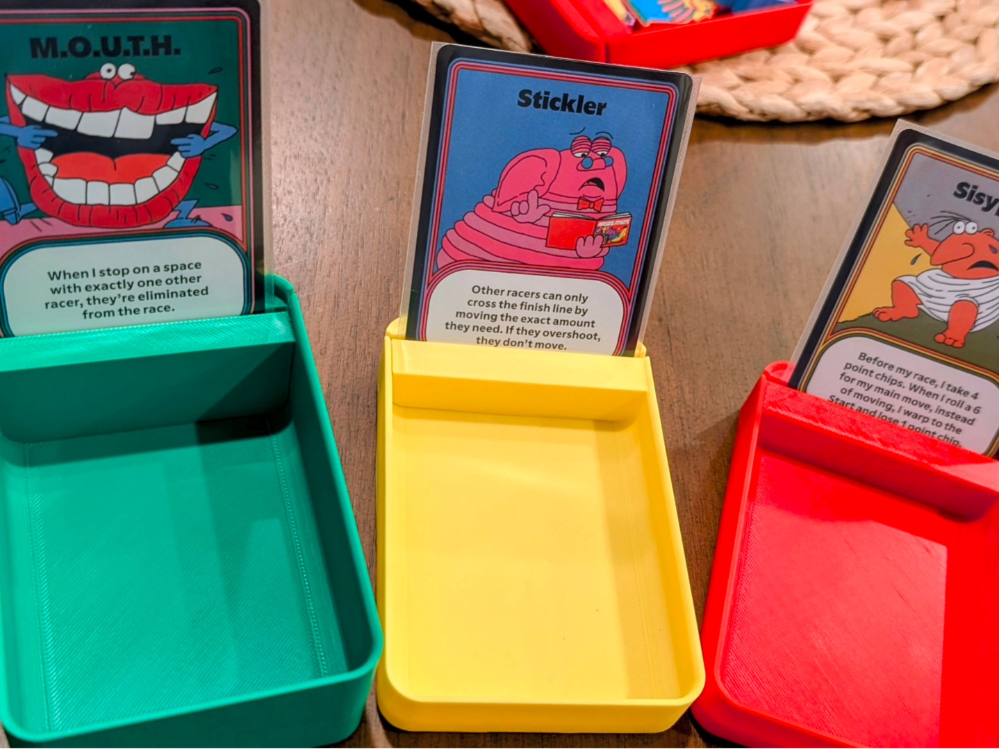 Card Holding Player Trays for Magical Athlete