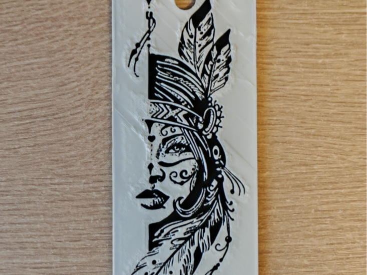 Daughter of the tribal chief bookmark.