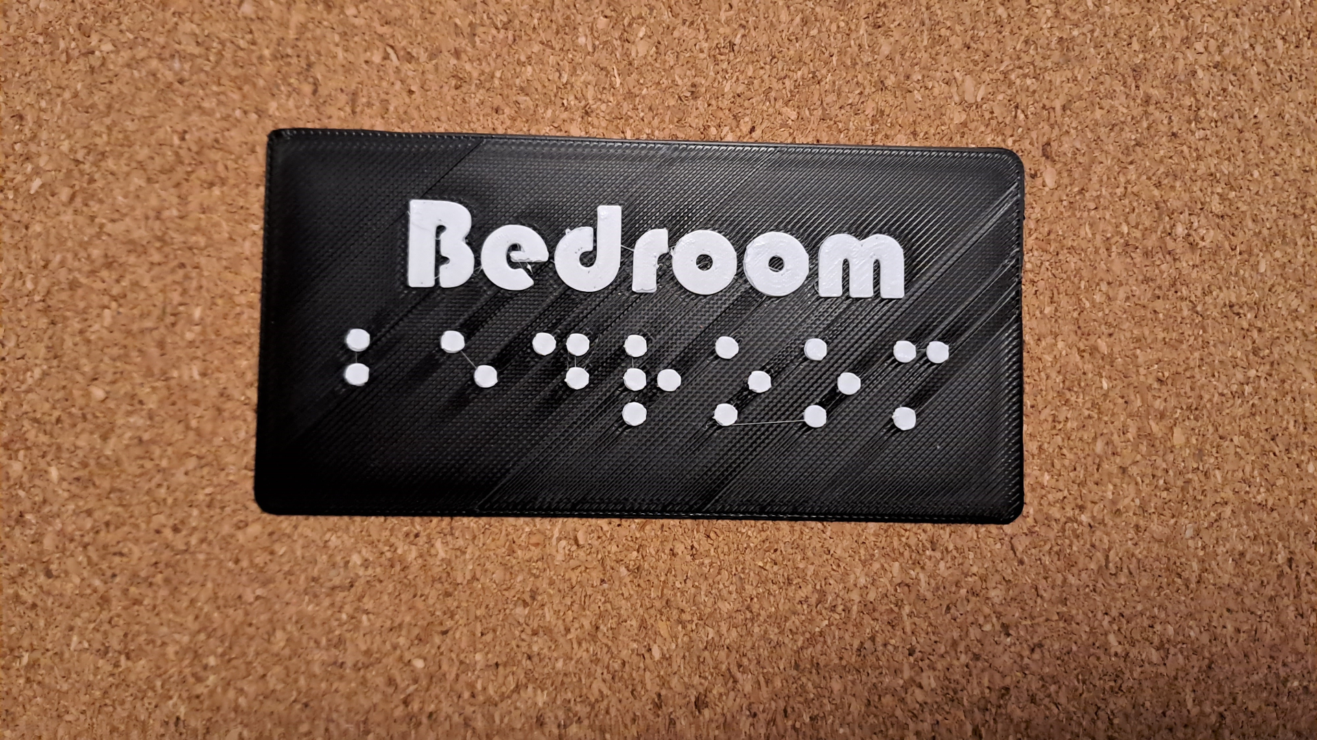 Braile Name - Bedroom Nameplate