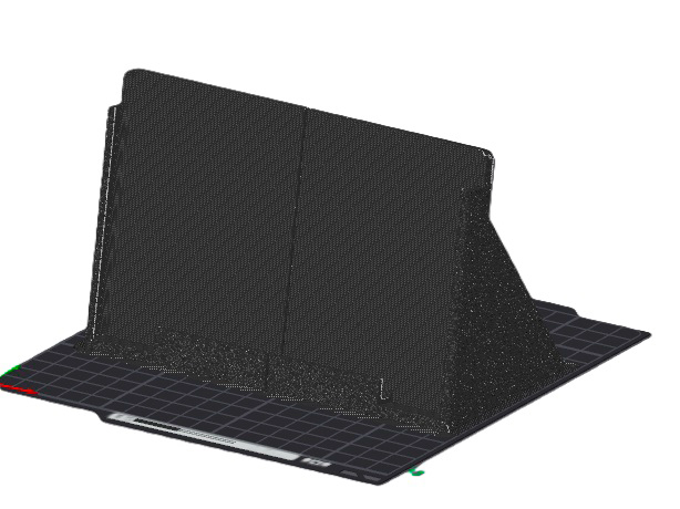 Tablet holder 10 inches in two parts