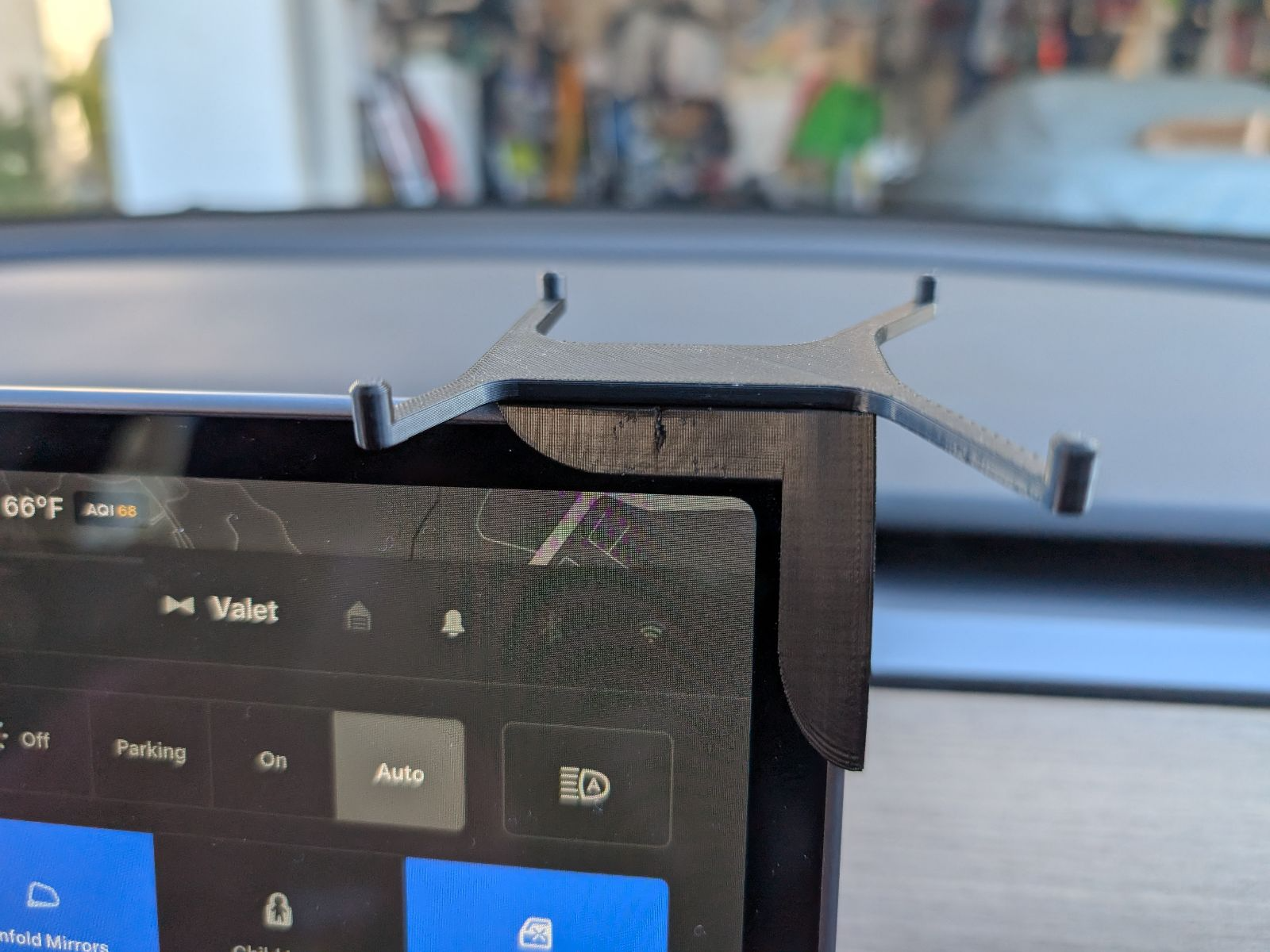 Right Side Uniden R7 Radar Detector Mount Tesla
