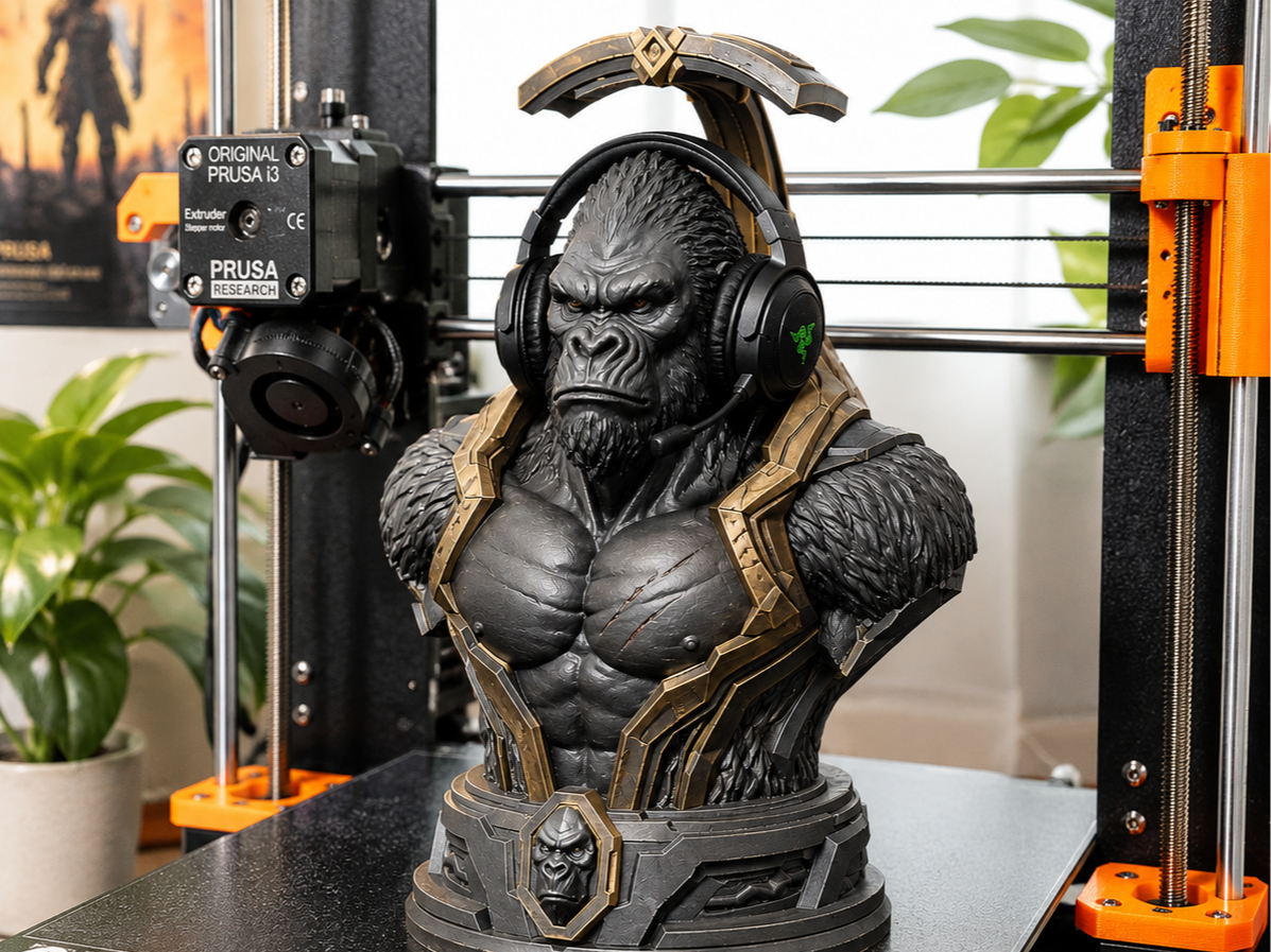 Armored Gorilla Headphone Stand
