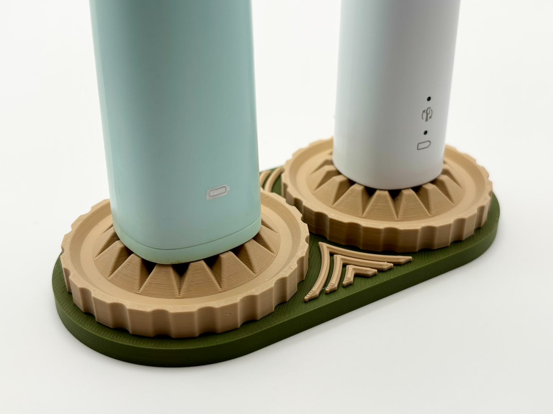 Ornate Dual Electric Toothbrush Stand