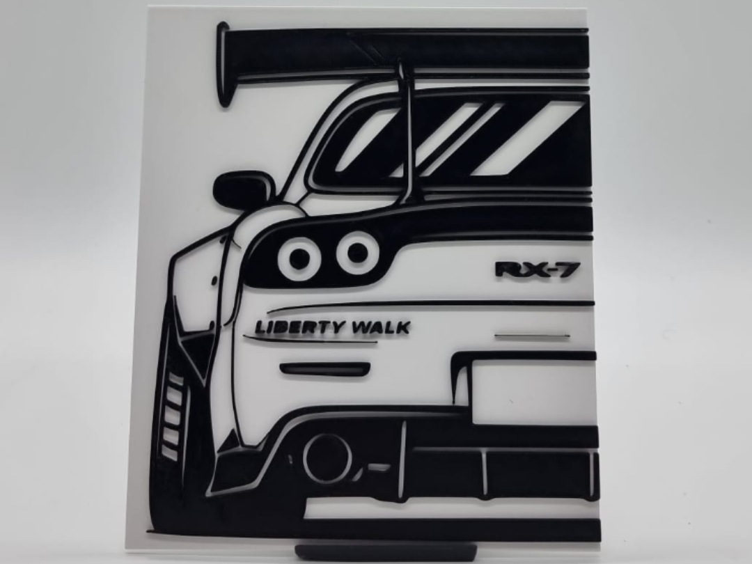 2D Wall Art Mazda RX-7 FD Liberty Walk