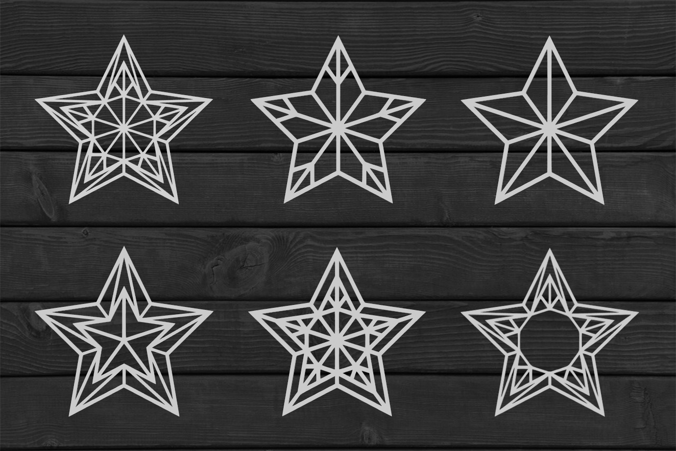 Simple Christmas Star Ornament Pack
