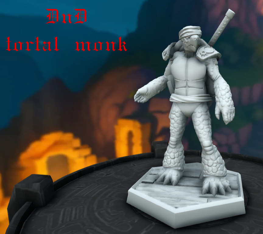 Dungeons & Dragons Tortle monk